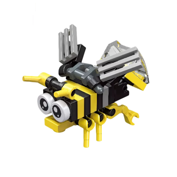Bee Micro Construction Set 4.65 x 3.35 x 3.75 cm 27 Pieces Mini Blocks for Children Aged 6 and Over Educational Toy Creativity Development 1