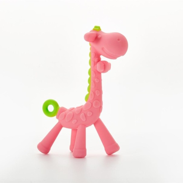 Beißring Giraffe rosa