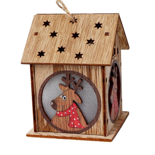Beleuchtetes Weihnachtshaus 6
