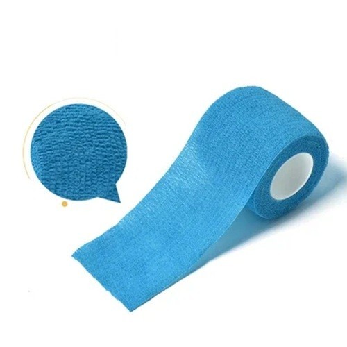 Benda elastica impermeabile 2.5cm x 4.5m Benda autoadesiva per sport Infortuni articolari Dita Benda elastica Primo soccorso azzurro