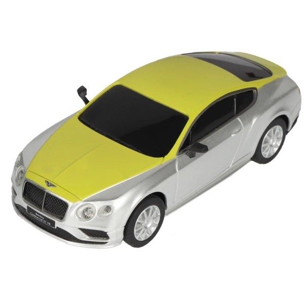 Bentley Continental GT -auton malli 1:43 Hopeinen muovimalli ylellisestä urheiluautosta Yksityiskohtainen pienoismalli Leikkikalu lapsille Lahja 1