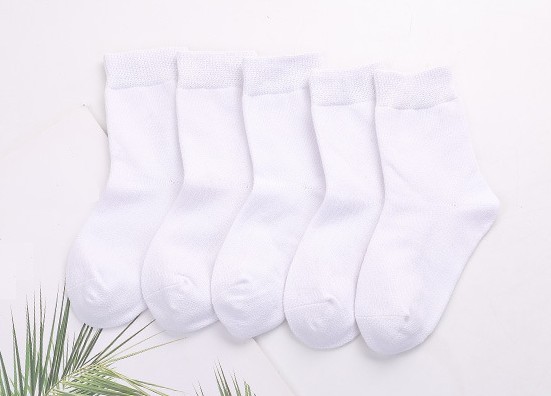 Bequeme Kindersocken – 5 Paar weiß 2-4 Jahre