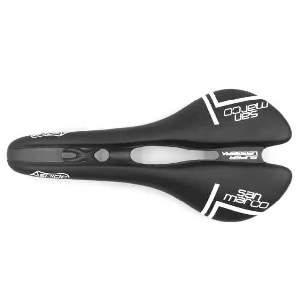 Bequemer Carbon-Fahrradsattel, 27,8 x 13,1 cm, ergonomischer Sattel für Rennräder und Mountainbikes, Unisex, Radsport-Rennzubehör schwarz-weiß