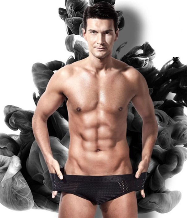 Bequemer Herren-Slip A845 schwarz S