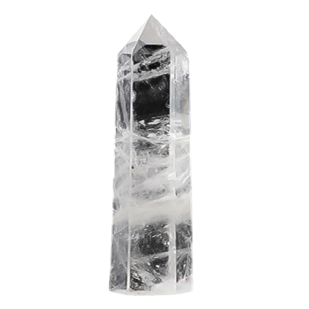 Bergkristall Naturkristall 5–6 cm Stein zur Harmonisierung der Energie Mineralische Dekoration Glatt poliertes Stück Gewicht ca. 30 g 1