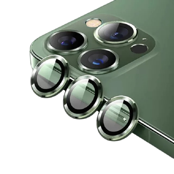 Beschermglas op de achtercamera voor iPhone 14 Pro / 14 Pro Max donkergroen