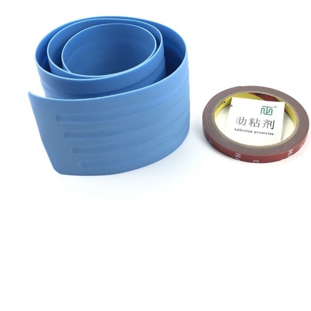 Beschermrubberen strip voor auto 104 cm blauw