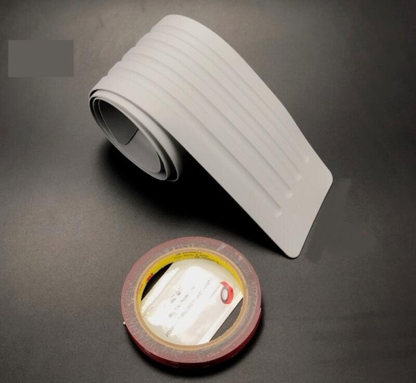 Beschermrubberen strip voor auto 104 cm grijs
