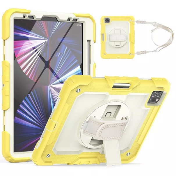 Beskyttelsescover med holder til Apple iPad Air 2 / Pro 9.7&quot; gul