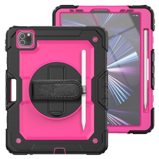 Beskyttelsescover med holder til Apple iPad Air 5 10.9&quot; 2022 rosa