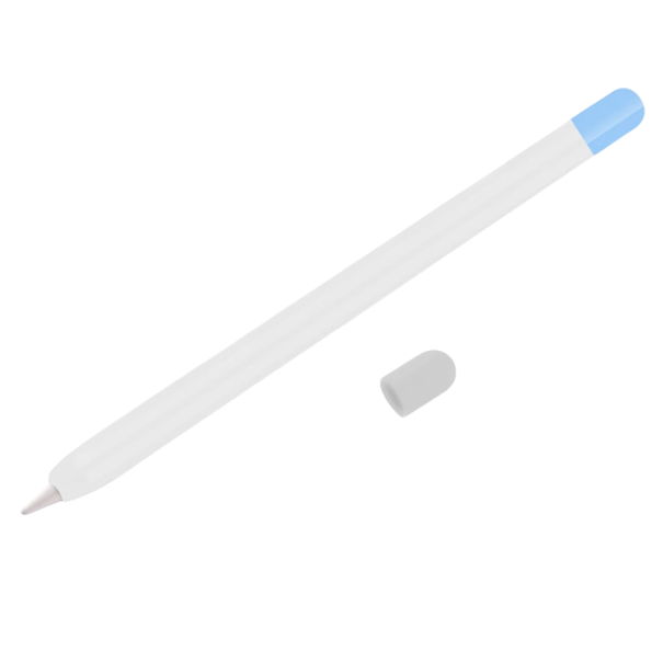 Beskyttelsescover til Apple Pencil 1. generation Silikone beskyttelsesetui til pencil til iPad Skridsikkert cover til komfortabelt greb og sikker brug hvid