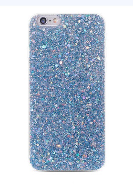 Beskyttende cover med glimmer til iPhone J931 blå 6