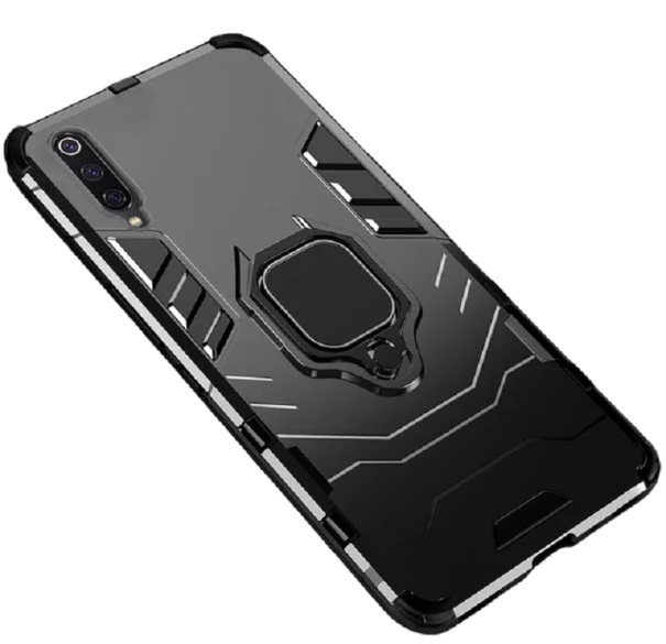 Beskyttende cover med magnet og stativ til Samsung Galaxy A30s sort