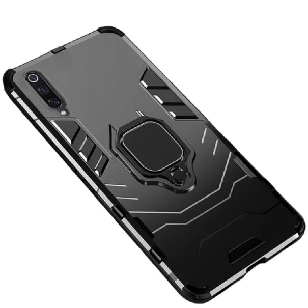 Beskyttende cover med magnet og stativ til Samsung Galaxy S10e sort