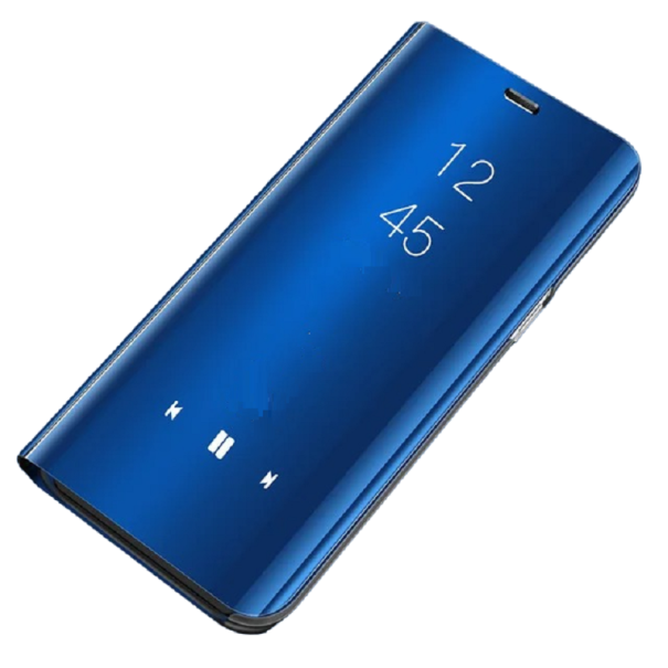 Beskyttende flip-cover med spejleffekt til Samsung Galaxy A54 5G blå