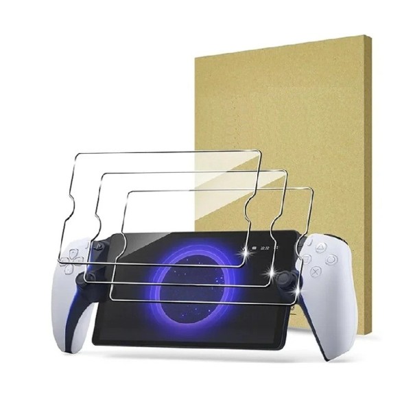 Beskyttende hærdet glas til Sony PlayStation PS5 Portal 3 stk. gennemsigtig ridsebeskyttelse holdbar 1