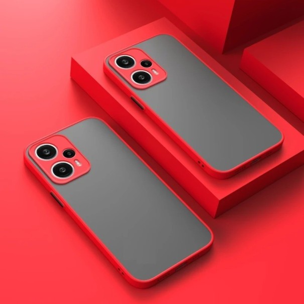 Beskyttende mat cover til Xiaomi Redmi Note 12 Turbo rød