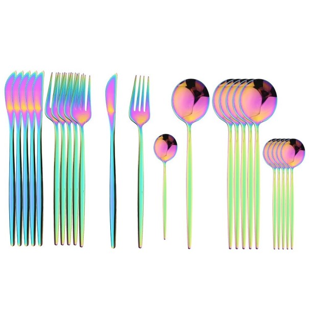 Bestickset 24 st P3547 regnbågsfärgad