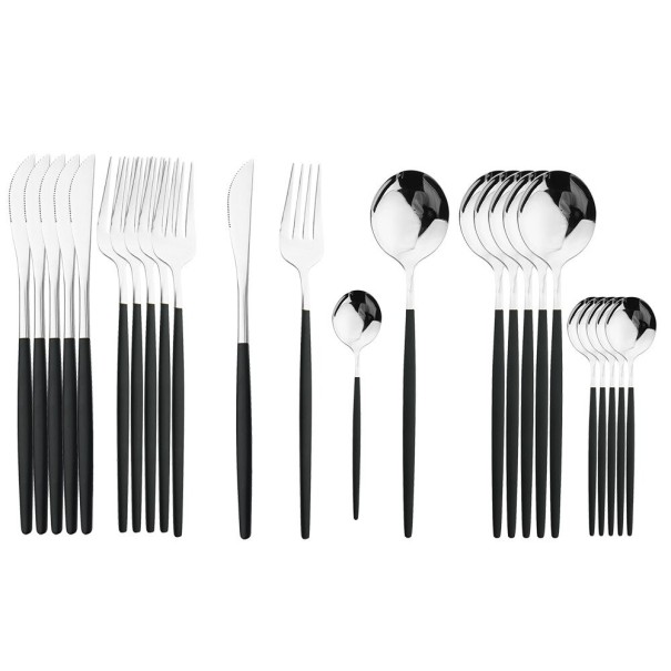Bestickset 24 st P3549 svart