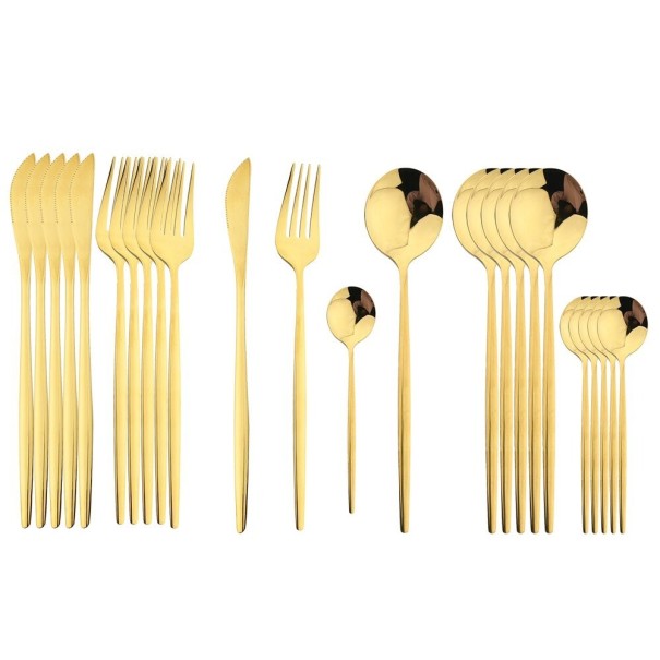 Bestiksæt 24 dele P3547 guld