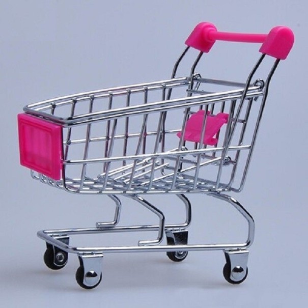 Bevásárlókocsi egy babához sötét rózsaszín