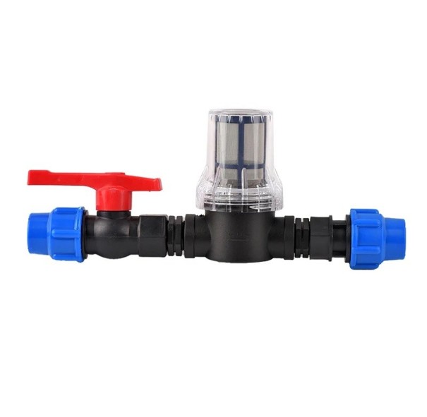 Bevattningsrör Trädgårdsvattenkoppling 25mm 40 Mesh bevattningsfilter Nätfilter för trädgårdsbevattningssystem 26,5 x 2,5 cm 1