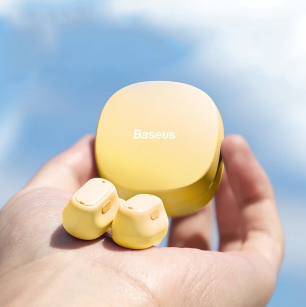 Bezdrátová bluetooth sluchátka K1623 žlutá