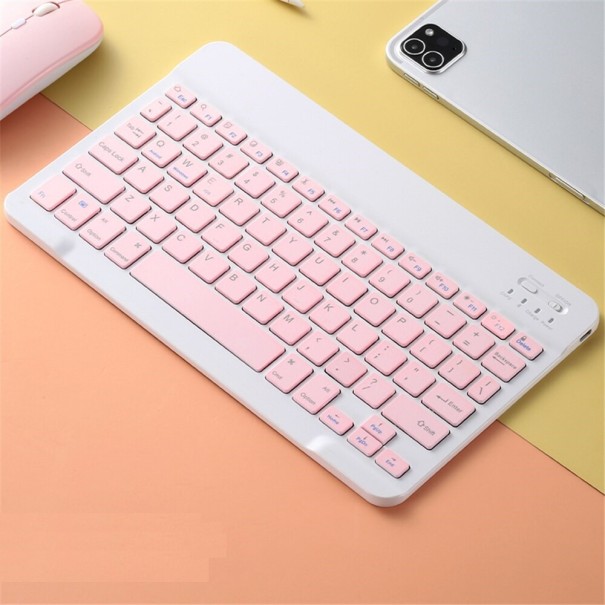 Bezdrátová mini klávesnice K364 růžová 1