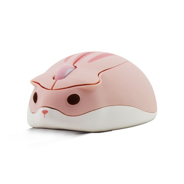 Bezdrátová myš křeček růžová