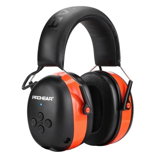 Bezdrátová sluchátka Bluetooth 5.0 Handsfree Stereo zvuk Herní a hudební režim 40h výdrž oranžová