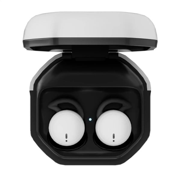 Bezdrátová sluchátka do uší pro spaní s Bluetooth 5.3 dotykovým ovládáním a mikrofonem nabíjecí pouzdro USB-C pro hudbu i hovory černá