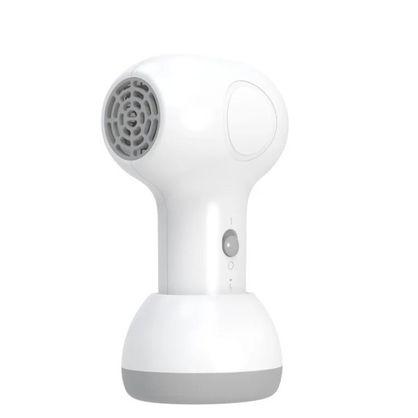 Bezdrátový dětský fén mini pro kojence a děti dobíjecí tichý 60 W s jemným teplem bílý na sušení vlasů i osušení celého těla 1