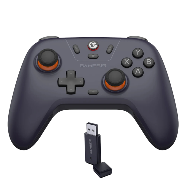 Bezdrátový herní ovladač Hall Effect joystick Gamepad s bluetooth pro Switch, Android, IOS, PC, Steam, 600 mAh, 15,5 x 10,4 x 6,1 cm černá