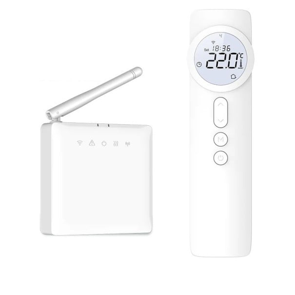 Bezdrátový WiFi termostat s přijímačem chytré ovládání topení programovatelný regulátor teploty 1