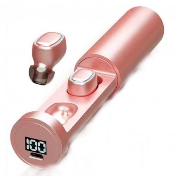 Bezdrôtové bluetooth slúchadlá K1836 ružová