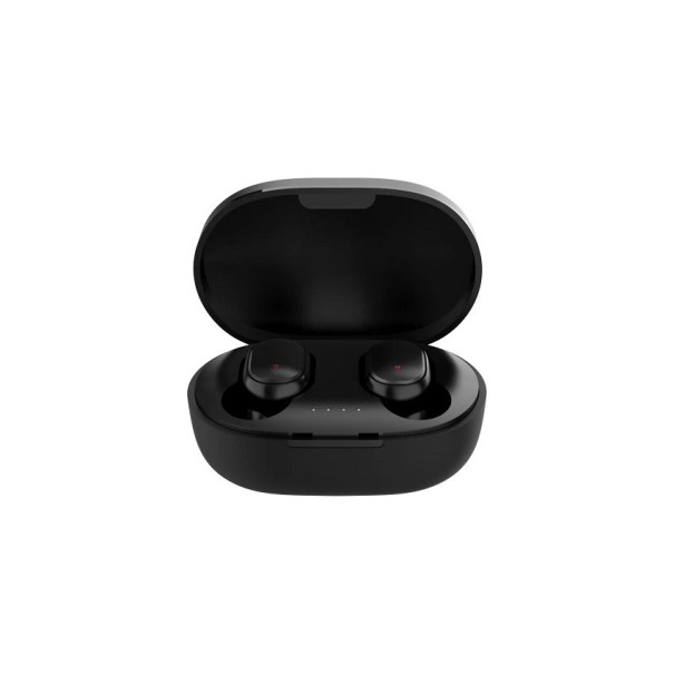 Bezdrôtové bluetooth slúchadlá s mikrofónom Hands-free Bezdrôtové slúchadlá s nabíjacím puzdrom Vodeodolné Slúchadlá s gumovými štuplemi čierna