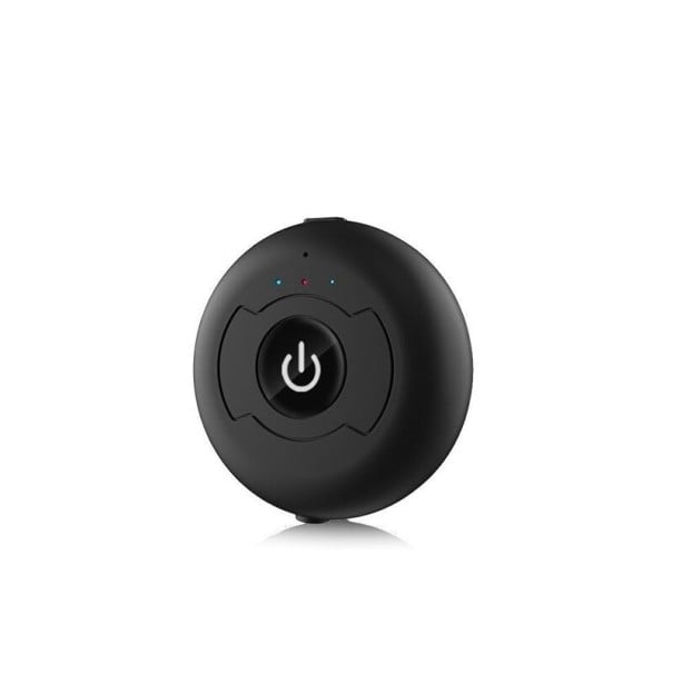 Bezdrôtový bluetooth adaptér na prenos zvuku Bluetooth 5.0 Dosah 10 m Zásuvka 3,5 mm jack a Micro USB Kulaté čierne telo Audio káble v balení 1