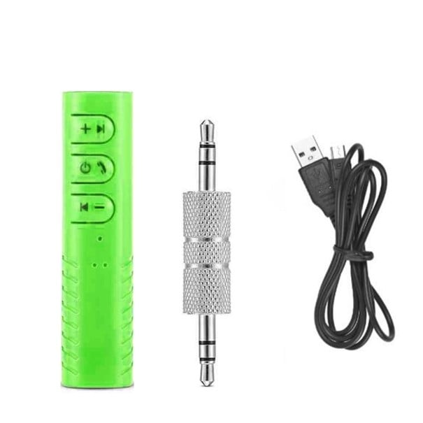 Bezdrôtový Bluetooth prijímač pre slúchadlá Ovládanie hlasitosti Prijatie hovoru a vytočenie posledného čísla Rozmer 5,8 x 1,5 cm zelená