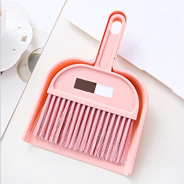 Bezem en stoffer en blik T1892 roze