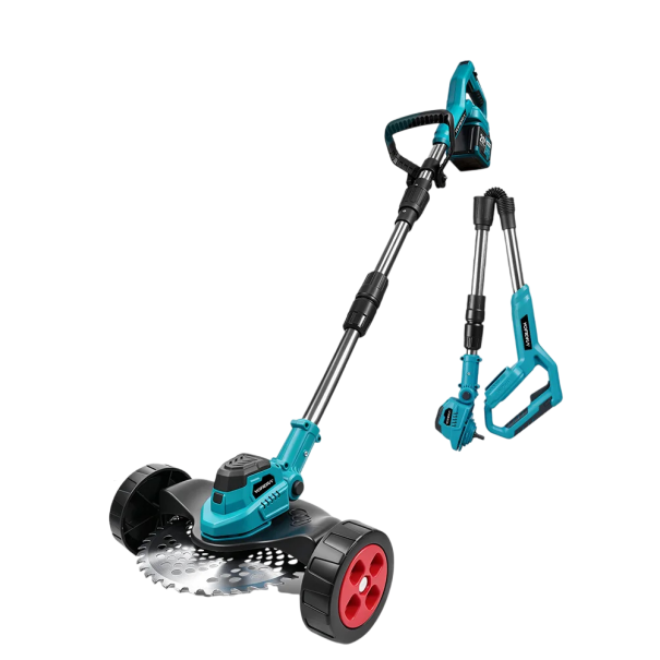 Bezkartáčová sekačka na trávu YOFIDRA nastavitelný úhel sekání záběr 230 mm 120 cm 18-21 V 5000 W modrá vyžínač pro Makita bez baterie 1