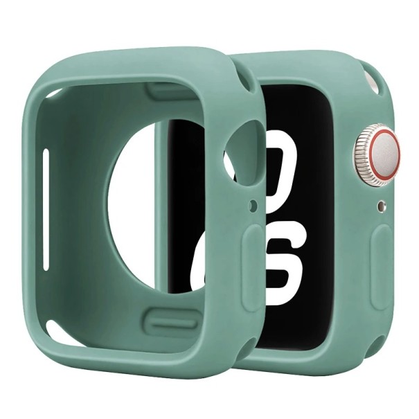 Bezpečnostní rámeček pro Apple Watch 40 mm Series 6 5 4 SE Měkký silikonový nárazník ochranný kryt iWatch odolné pouzdro příslušenství zelená