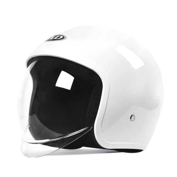 Bezpiecznościowa kask dla pojazdów elektrycznych z przezroczystą, składana szybą 22 x 22 x 17 cm Skończona z ABS dla skutera i hulajnogi biały