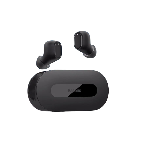 Bezprzewodowe słuchawki Bluetooth z mikrofonem Bezprzewodowe słuchawki głośnomówiące z etui ładującym Słuchawki z gumowymi wkładkami dousznymi V253 czarny