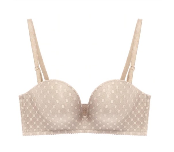 Bh med dyb udskæring beige 80C