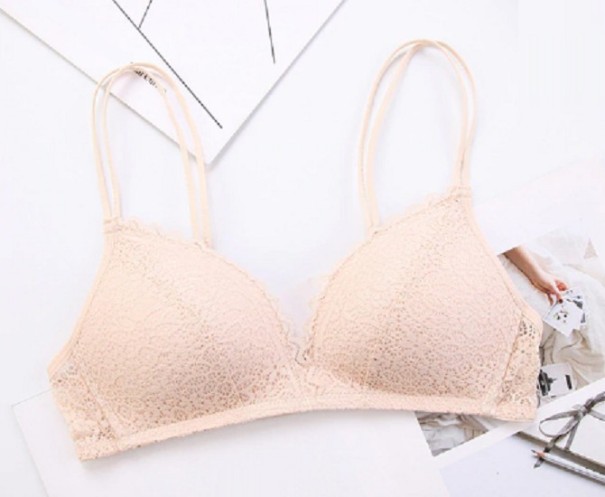 BH met dubbele bandjes beige 80B