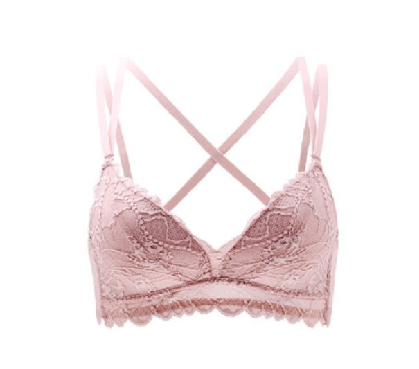 BH met gekruiste bandjes roze 70B