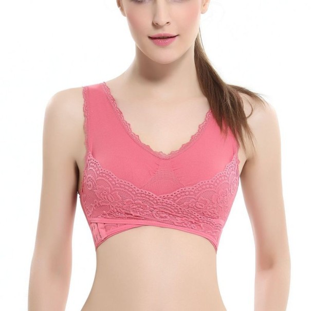 BH met zijsluiting roze M