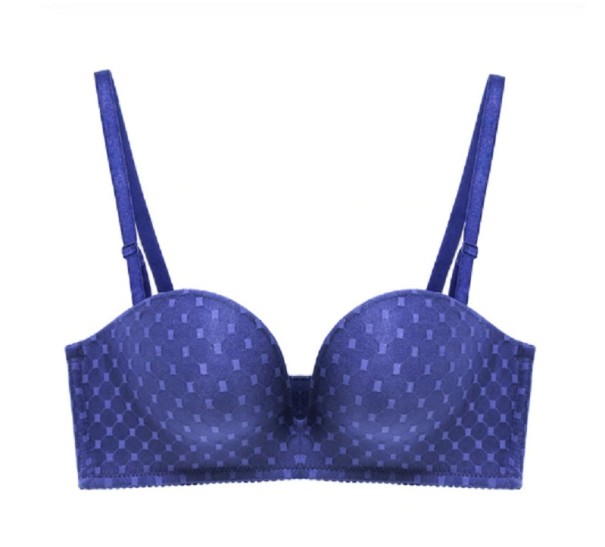 BH mit tiefem Ausschnitt blau 75A