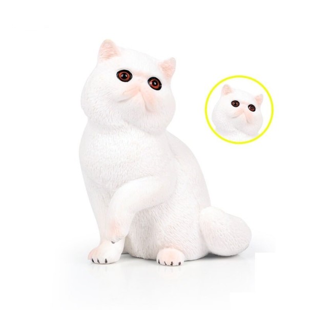 Biała figurka kota A1065 1