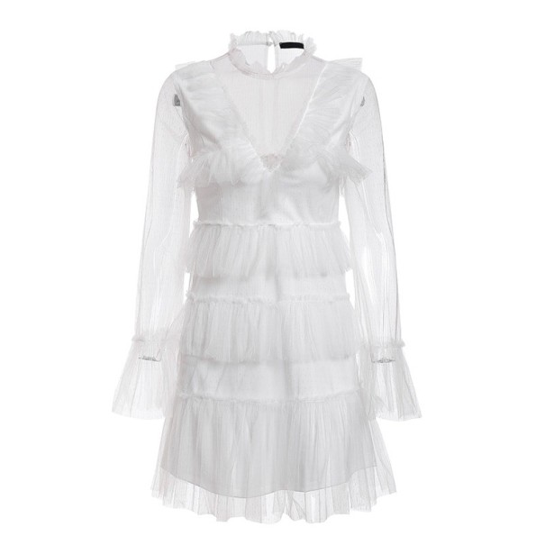 Biała mini sukienka S
